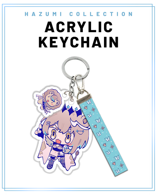 「PRE-ORDER」 HAZUMI ACRYLIC KEYCHAIN /W LANYARD