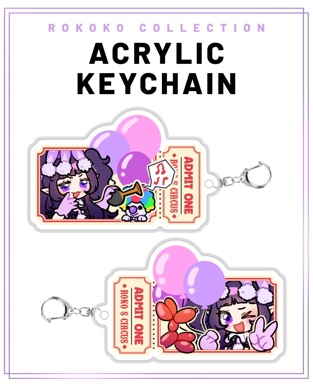 ROKOKO ACRYLIC KEYCHAIN