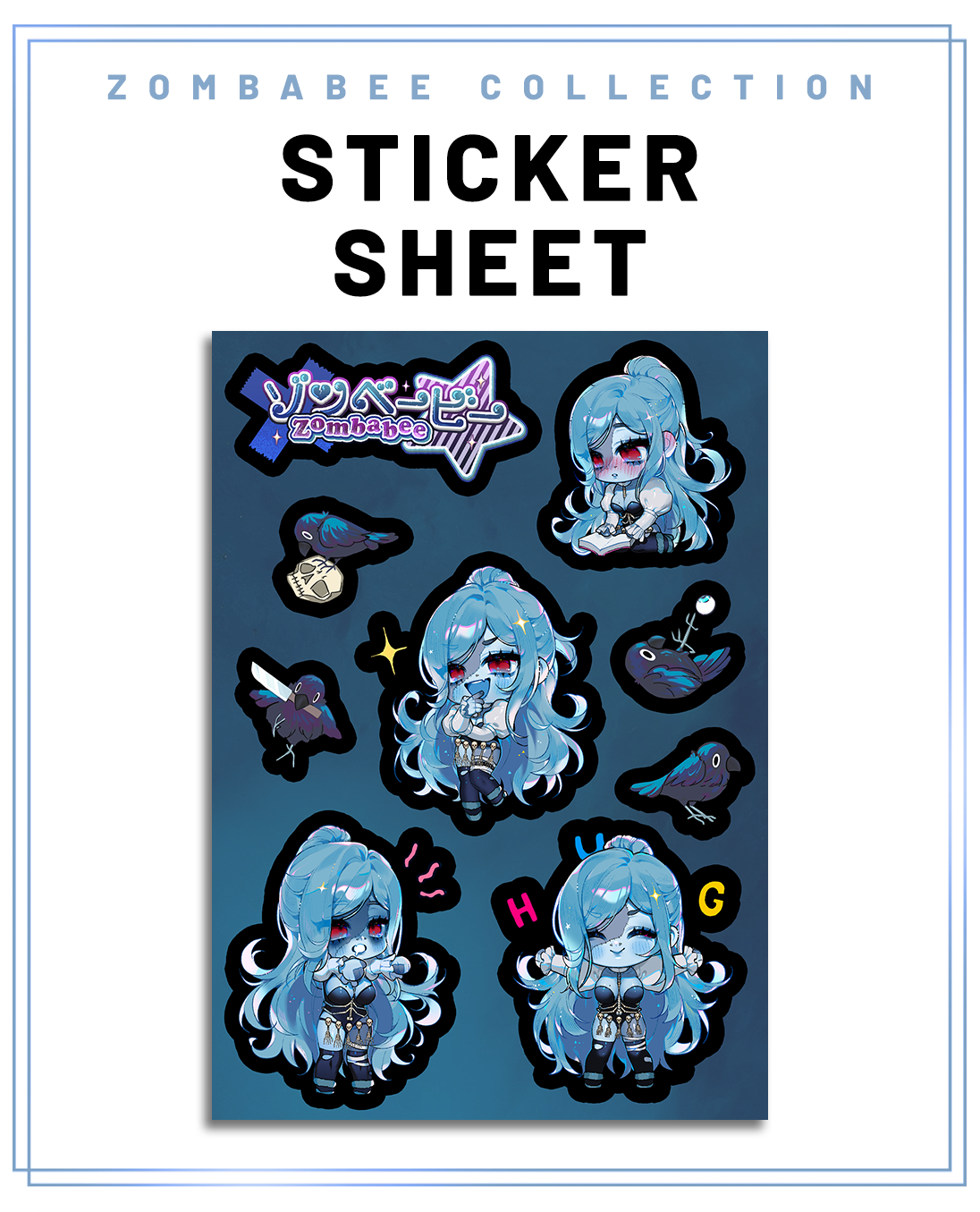 ZOMBABEE STICKER SHEET